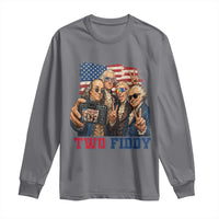 Two Fiddy 250th Anniversary Long Sleeve Shirt Funny Founding Father 4th of July