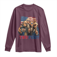 Two Fiddy 250th Anniversary Long Sleeve Shirt Funny Founding Father 4th of July