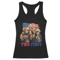 Two Fiddy 250th Anniversary Racerback Tank Top Funny Founding Father 4th of July