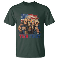Two Fiddy 250th Anniversary T Shirt Funny Founding Father 4th of July