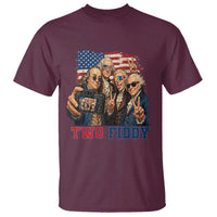 Two Fiddy 250th Anniversary T Shirt Funny Founding Father 4th of July
