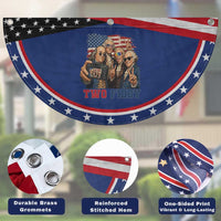 Two Fiddy 250th Anniversary Patriotic Fan Flag Funny Founding Father 4th of July