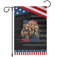 Two Fiddy 250th Anniversary Patriotic Garden Flag Funny Founding Father 4th of July