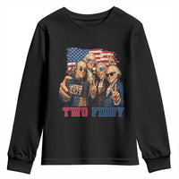 Two Fiddy 250th Anniversary Youth Sweatshirt Funny Founding Father 4th of July