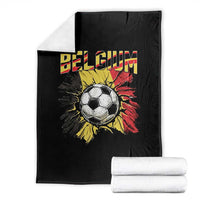 Belgium Belgian Flag Souvenir Belgie Throw Blanket Game Day Soccer Fans Football