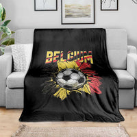 Belgium Belgian Flag Souvenir Belgie Throw Blanket Game Day Soccer Fans Football