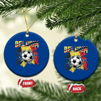 Belgium Belgian Flag Souvenir Belgie Ceramic Ornament Game Day Soccer Fans Football