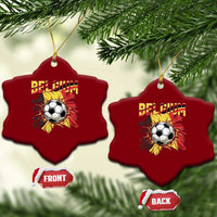 Belgium Belgian Flag Souvenir Belgie Ceramic Ornament Game Day Soccer Fans Football