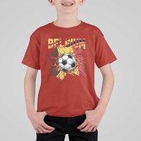 Belgium Belgian Flag Souvenir Belgie T Shirt For Kid Game Day Soccer Fans Football