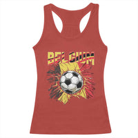 Belgium Belgian Flag Souvenir Belgie Racerback Tank Top Game Day Soccer Fans Football