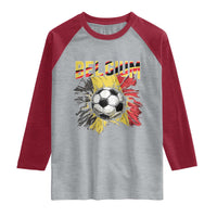 Belgium Belgian Flag Souvenir Belgie Raglan Shirt Game Day Soccer Fans Football