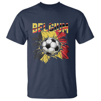 Belgium Belgian Flag Souvenir Belgie T Shirt Game Day Soccer Fans Football