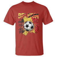 Belgium Belgian Flag Souvenir Belgie T Shirt Game Day Soccer Fans Football
