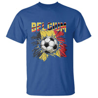 Belgium Belgian Flag Souvenir Belgie T Shirt Game Day Soccer Fans Football