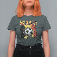 Belgium Belgian Flag Souvenir Belgie T Shirt For Women Game Day Soccer Fans Football