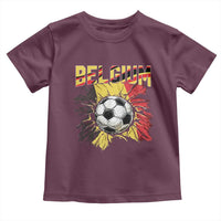 Belgium Belgian Flag Souvenir Belgie Toddler T Shirt Game Day Soccer Fans Football