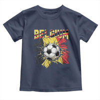 Belgium Belgian Flag Souvenir Belgie Toddler T Shirt Game Day Soccer Fans Football