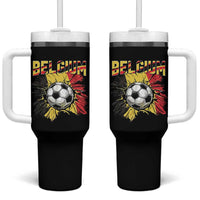 Belgium Belgian Flag Souvenir Belgie Tumbler With Handle Game Day Soccer Fans Football