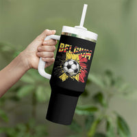 Belgium Belgian Flag Souvenir Belgie Tumbler With Handle Game Day Soccer Fans Football