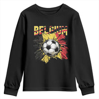 Belgium Belgian Flag Souvenir Belgie Youth Sweatshirt Game Day Soccer Fans Football