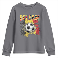 Belgium Belgian Flag Souvenir Belgie Youth Sweatshirt Game Day Soccer Fans Football