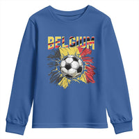 Belgium Belgian Flag Souvenir Belgie Youth Sweatshirt Game Day Soccer Fans Football