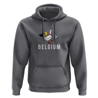 Belgium Football Hoodie Silly Goose Soccer Fan Support