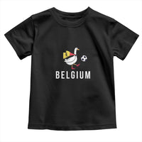 Belgium Football Toddler T Shirt Silly Goose Soccer Fan Support