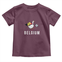 Belgium Football Toddler T Shirt Silly Goose Soccer Fan Support