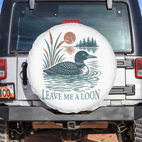 Leave Me A Loon Vintage Lake Bird Spare Tire Cover Funny Loon Pun Nature Bird Lovers