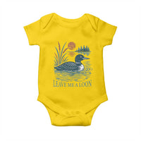 Leave Me A Loon Vintage Lake Bird Baby Onesie Funny Loon Pun Nature Bird Lovers