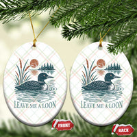 Leave Me A Loon Vintage Lake Bird Ceramic Ornament Funny Loon Pun Nature Bird Lovers