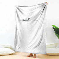 Funny Leave Me A Loon Nature Bird Lovers Throw Blanket