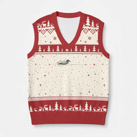 Funny Leave Me A Loon Nature Bird Lovers V-Neck Knit Sweater Vest