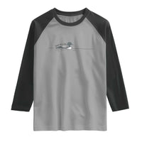 Funny Leave Me A Loon Nature Bird Lovers Raglan Shirt