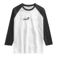 Funny Leave Me A Loon Nature Bird Lovers Raglan Shirt