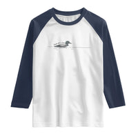 Funny Leave Me A Loon Nature Bird Lovers Raglan Shirt