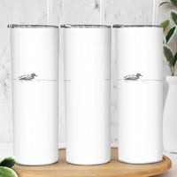 Funny Leave Me A Loon Nature Bird Lovers Skinny Tumbler