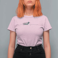 Funny Leave Me A Loon Nature Bird Lovers T Shirt For Women