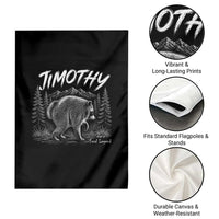 Jimothy Raccoon Seattle Feral Legend Meme Garden Flag Cute Trash Panda Viral Animal Lover Gift