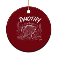 Jimothy Raccoon Seattle Feral Legend Meme Ceramic Ornament Cute Trash Panda Viral Animal Lover Gift