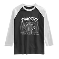 Jimothy Raccoon Seattle Feral Legend Meme Raglan Shirt Cute Trash Panda Viral Animal Lover Gift