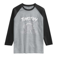 Jimothy Raccoon Seattle Feral Legend Meme Raglan Shirt Cute Trash Panda Viral Animal Lover Gift