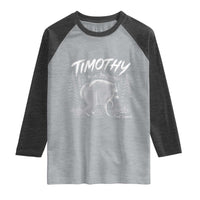 Jimothy Raccoon Seattle Feral Legend Meme Raglan Shirt Cute Trash Panda Viral Animal Lover Gift