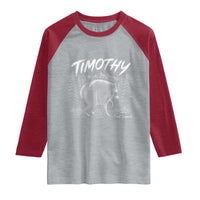 Jimothy Raccoon Seattle Feral Legend Meme Raglan Shirt Cute Trash Panda Viral Animal Lover Gift