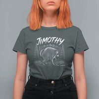Jimothy Raccoon Seattle Feral Legend Meme T Shirt For Women Cute Trash Panda Viral Animal Lover Gift