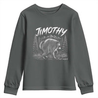 Jimothy Raccoon Seattle Feral Legend Meme Youth Sweatshirt Cute Trash Panda Viral Animal Lover Gift