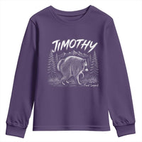 Jimothy Raccoon Seattle Feral Legend Meme Youth Sweatshirt Cute Trash Panda Viral Animal Lover Gift