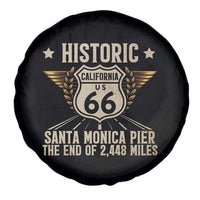 Route Highway 66 Historic California Santa Monica Pier Spare Tire Cover