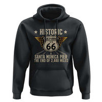 Route Highway 66 Historic California Santa Monica Pier Hoodie
